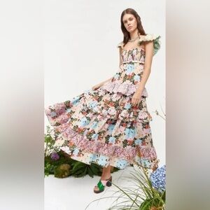 CeliaB Kaira Ruffle Floral Maxi Dress